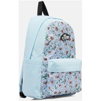 2. Vans Old Skool Grom Backpack 18L Crystal Blue Floral Kids School Backpack - VN000H56CAU1