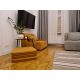 51. GYMNASTIC MATTRESS FOLDABLE BROWN 180CM BENCHK