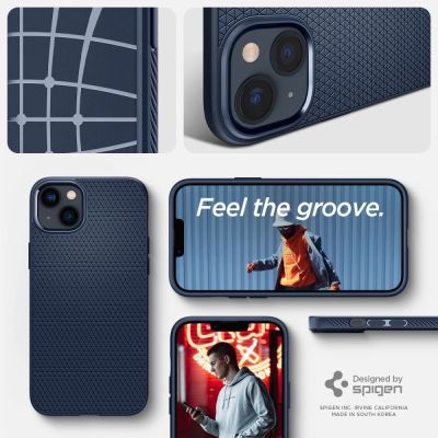 9. Spigen Liquid Air Case for iPhone 14 Plus - Blue