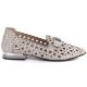 2. Women's leather openwork taupe shoes Vinceza 99205