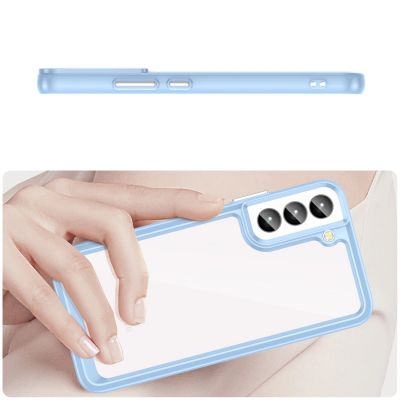 8. Outer Space Case for Samsung Galaxy S23+ cover with a flexible frame blue