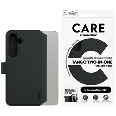 CARE by PanzerGlass Feature Tango 2in1 Wallet Case for Samsung Galaxy S25+ - Black