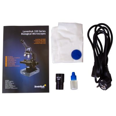 8. Levenhuk 320 BASE Monocular Biological Microscope