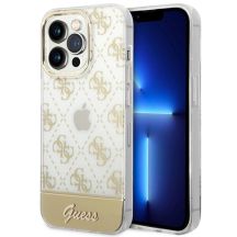 Guess GUHCP14XHG4MHG iPhone 14 Pro Max 6.7 "gold / gold hardcase 4G Pattern Script