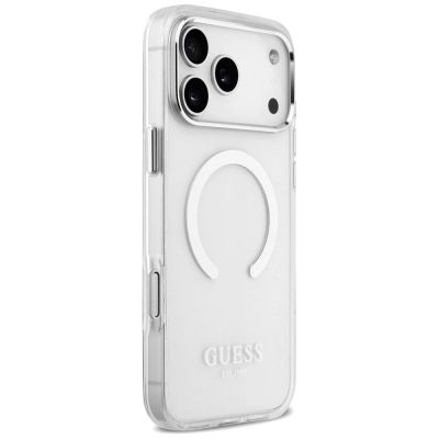 4. Guess Metal Outline MagSafe case for iPhone 17 Pro Max - silver