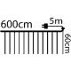 11. CHRISTMAS TREE LIGHTS LIGHT CURTAIN OUTSIDE/INSIDE 240 LED 600X60CM WITH REMOTE CONTROL WARM WHITE
