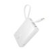 3. Baseus PicoGo 10000mAh 45W Powerbank with Built-in Cable and Display - White