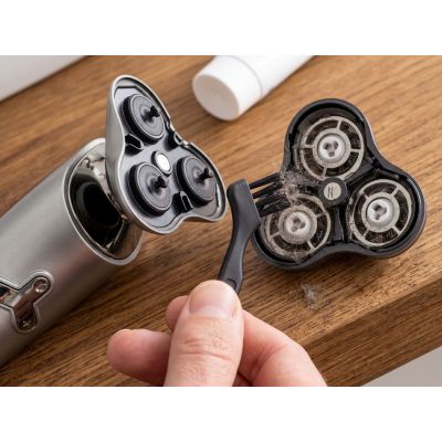 9. ELDOM G55 SHAVING RAZOR THREE HEADS, LCD DISPLAY, BUTTON LOCK, CORDLESS/MAINS OPERATION