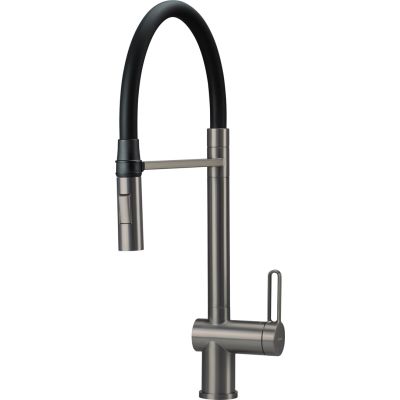 Kitchen tap with flexible spout - 2 types of stream