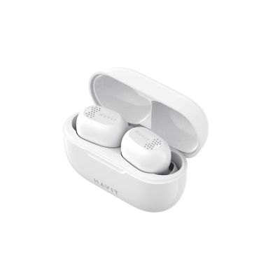 6. Havit TW925 Wireless TWS Headphones (White)