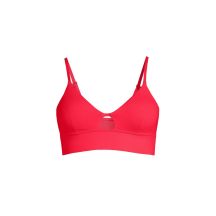 CASALL Triangle Cut-Out Bikini Top Red
