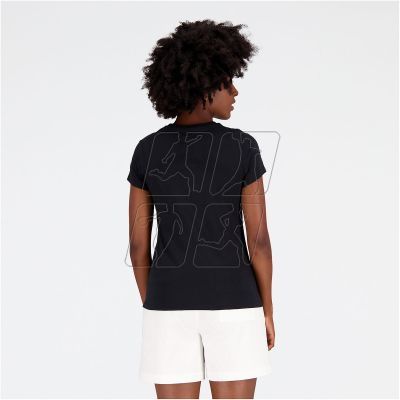 8. New Balance Essentials Stacked Logo CO BK T-shirt W WT31546BK