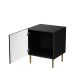 2. Nightstand 2 pcs. JUNGLE 53.5x40.5x44 black matt + gold legs