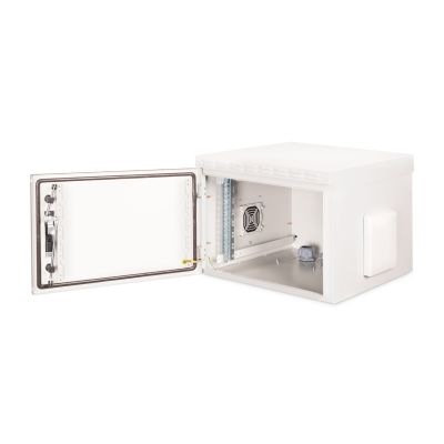 22. Digitus 19" 7U wall-mounted network cabinet 600x600, solid door, gray, undivided, assembled, IP55, 100kg