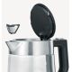 2. SEVERIN ELECTRIC KETTLE, GLASS AND STEEL, CAPACITY 1 L, CONCEALED HEATER, ANTI-SCALE FILTER, INDICATOR LIGHT, POWER 2200 W WK3468
