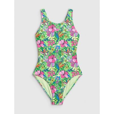 Girls' one-piece swimsuit 4F 4FJRSS26USWSF145-92A