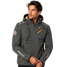 Men’s Softshell Jacket Geographical Norway ROYAUTE MEN ASS A BS2 056 (WT1804H/GN-DARK GREY / ORANGE)