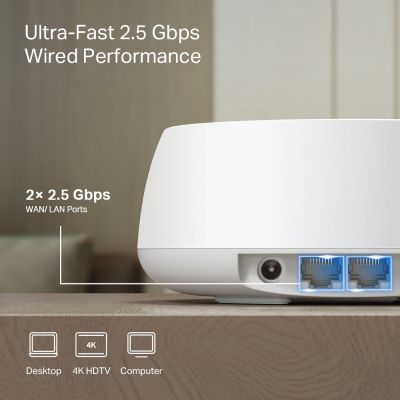 7. TP-LINK DecoBE25 mesh system (2-pack)
