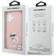 8. Karl Lagerfeld IML Aquarelle Choupette & Logo MagSafe iPhone 17 Case - Pink