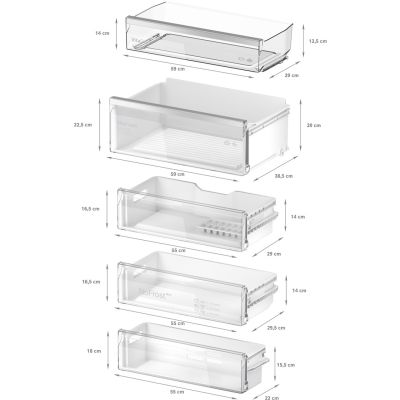 18. Built-in refrigerator BOSCH KBN96VFE0 70 cm wide