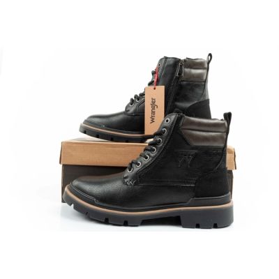 10. Wrangler Nevada men's shoes Chelsea boots elegant fashionable lace-up black