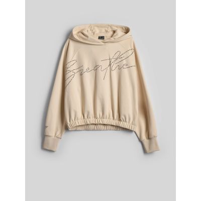 6. Hooded sweatshirt with decorative jet appliqué for women 4F 4FWAW26TSWSF2670-12S