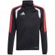 10. adidas Tiro 26 League Training Top for kids, black, white, and red, JY7159