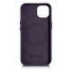 3. iCarer Case Leather Cover Case for iPhone 14 Dark Purple (WMI14220705-DP) (MagSafe Compatible)