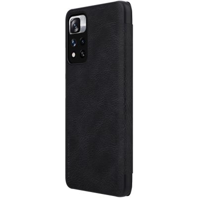 4. Nillkin Qin Case Case for Xiaomi Redmi Note 11 Pro+ (China) / Redmi Note 11 Pro (China) / Mi11i HyperCharge Camera Protector Holster Cover Flip Case Black
