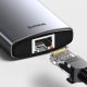17. Baseus Metal Gleam 8in1 USB-C Hub - USB-C PD 100W 1x HDMI 4K 30Hz 1x SD and microSD card reader 3x USB-A 3.2 1xRJ45 - gray