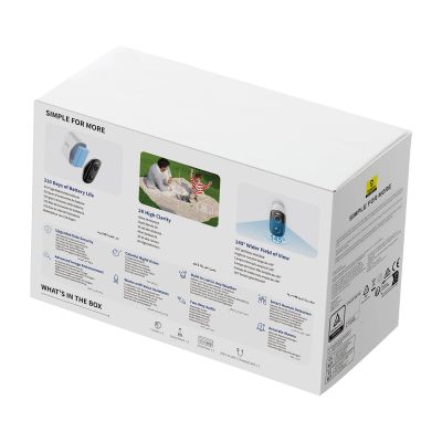 4. Baseus Security N1 2K Outdoor Camera – White