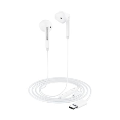 5. Acefast L13 In-Ear Wired Headphones with USB-C Microphone - White