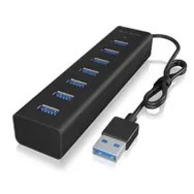 5. ICY BOX IB-HUB1700-U3 USB 3.2 Gen 1 (3.1 Gen 1) Type-A 5000 Mbit/s Black