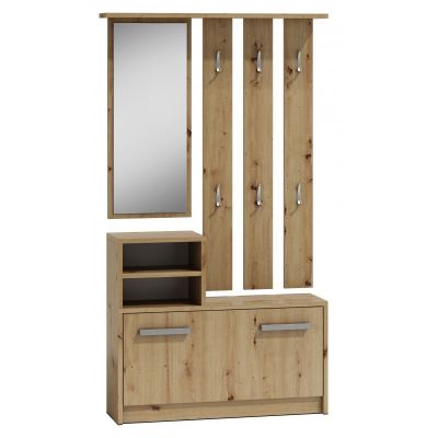 WARDROP CABINET, MIRROR, ARTISAN OAK HANGER