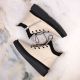 15. Filippo W PAW482 beige insulated leather platform ankle boots