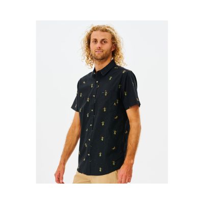 2. RIP CURL Hula Breach S/S Shirt Black
