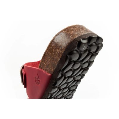 6. Bio Bio Women's slippers, profiled flip-flops, natural leather