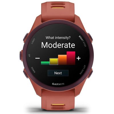 4. Garmin Forerunner 170 42.6 mm Music Red Pink Mango Watch