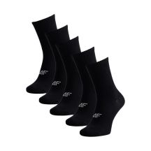 Men's socks 4F M481 5-pack deep black 4FWMM00USOCM481 20S