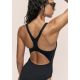 2. CASALL Deep Racerback Swimsuit Black