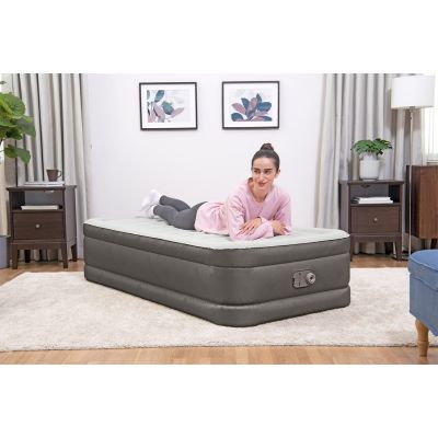 13. Bestway 69048 / 23 Air Mattress Single Mattress Gray, White Unisex