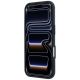 5. Mercedes Leather Semi Wrap Iconic Line MagSafe Case for iPhone 18 Pro Max / 17 Pro Max - Blue