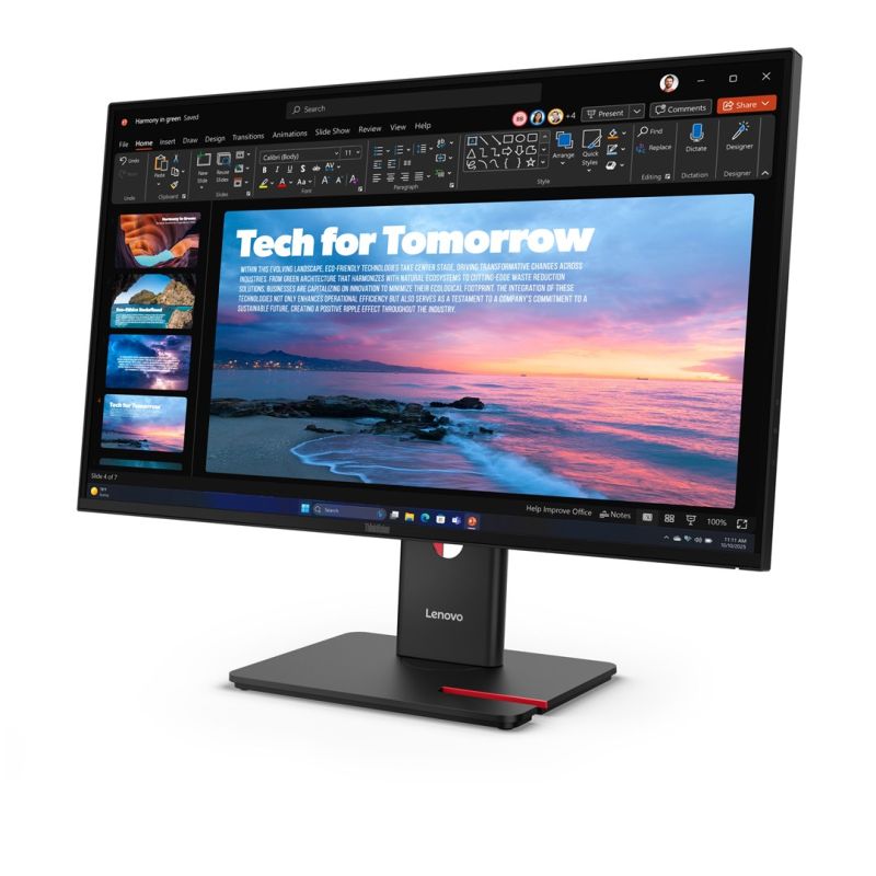 24. Lenovo ThinkVision T27QD-40 Monitor 27" IPS 16:9 120 Hz 4 ms 2560x1440 350 cd/m2 HDMI: 1 Warranty 36 months