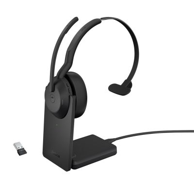 Jabra 25599-899-989 Headphones/Headset Wired & Wireless Headband Office/Call Center Bluetooth Charging Base Black