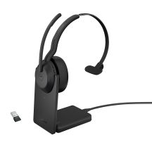 Jabra 25599-899-989 Headphones/Headset Wired & Wireless Headband Office/Call Center Bluetooth Charging Base Black