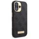 4. Guess 4G Logo Plate MagSafe Case for iPhone 16 Plus - Black
