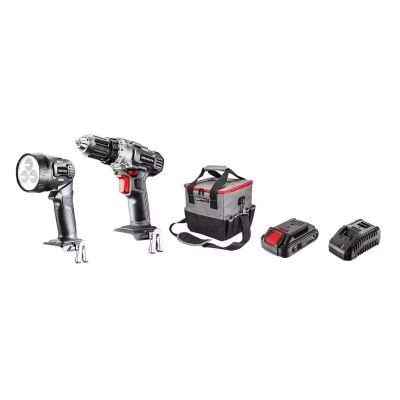 2. Set of cordless power tools: drill/driver, flashlight, bag, Energy+ 18V battery, Li-Ion 2.0Ah, charger