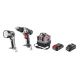 2. Set of cordless power tools: drill/driver, flashlight, bag, Energy+ 18V battery, Li-Ion 2.0Ah, charger