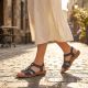 8. Comfortable women's slip-on sandals with elastic straps Rieker 62850-14