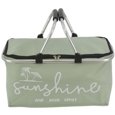 4. FOLDABLE THERMAL TRAVEL BASKET 35L REDCLIFFS GREEN